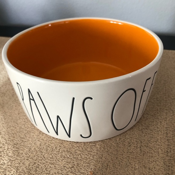 🆕Rae Dunn Ceramic PAWS OFF Pet Bowl - Picture 2 of 3